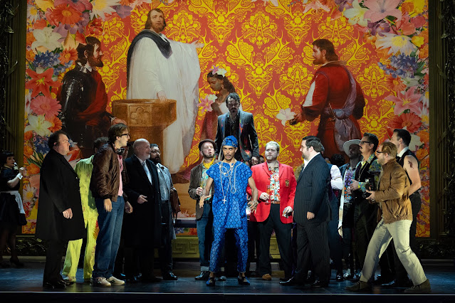 Verdi: Rigoletto - Themba Mvula, Ross McInroy, Thomas Elwin & ensemble - Opera North, 2026 [Photo: Richard H Smith]